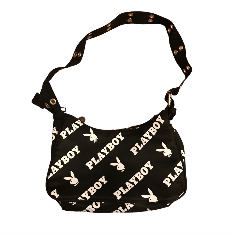 -Playboy mini all over print shoulder bag